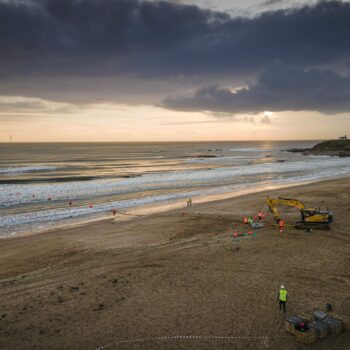 A New Cable being laid in Newcastle